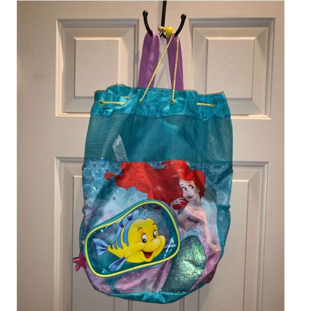 Disney Ariel Little Mermaid Swim Water Mesh Bag